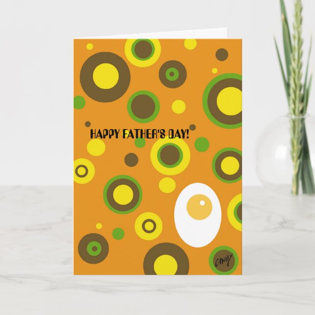 GLÜCKLICH VATER'S DAY Karte! Karte (Vorderseite)