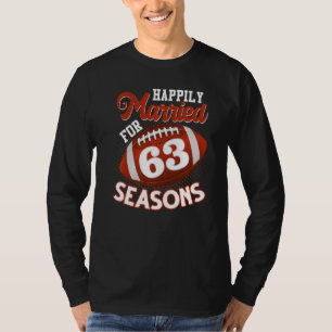 Glücklich Verheiratet für 63 Fußballsaison 63. Ann T-Shirt