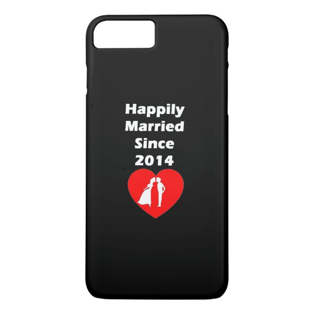 Glücklich verheiratet seit 2014 Case-Mate iPhone hülle (Rückseite)