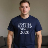 Glücklich Verheiratet seit Custom Paares
