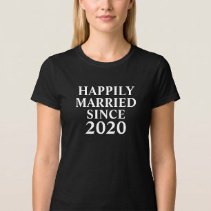 Glücklich verheiratet seit individuellen Paaren T-Shirt