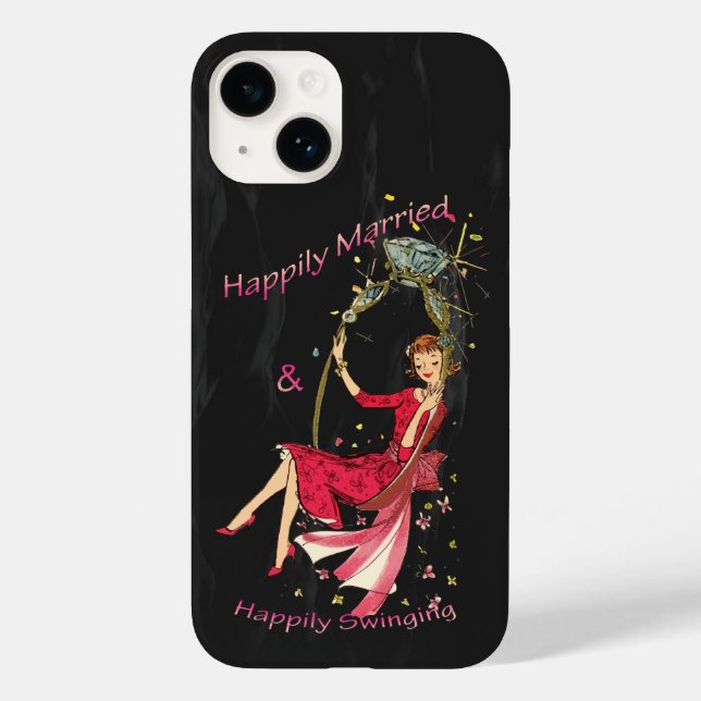 Glücklich Verheiratet und glücklich schwingend Case-Mate iPhone 14 Hülle (Rückseite)
