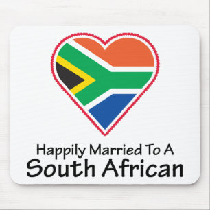 Glücklich verheiratetes südafrikanisches mousepad