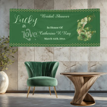 Glücklich Verliebte Golden Rahmen Shamrock Brautpa