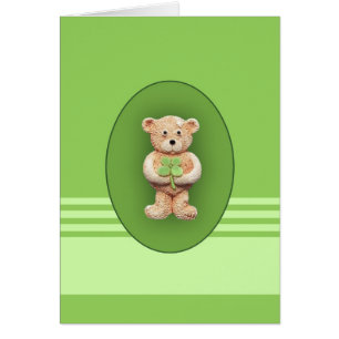 Glücklich vierblättriges Kleeblatt