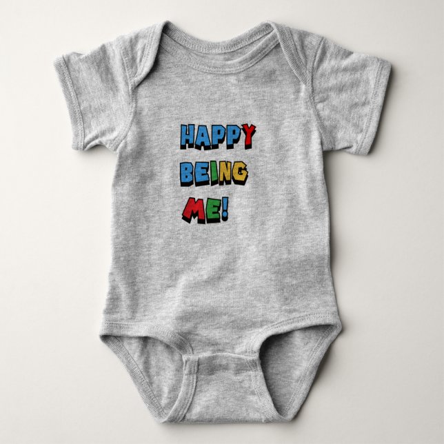 glücklich zu sein baby strampler (Vorderseite)