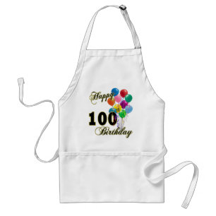 Glückliche 100. Geburtstags-Geschenke und Schürze