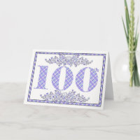 Glückliche 100. Geburtstagskarte