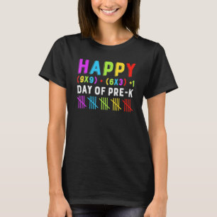 Glückliche 100. Tag der Pre-k Mathe-Formel Lehrer  T-Shirt