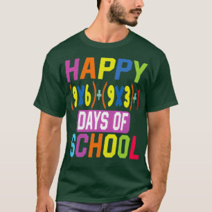 Glückliche 100. Tage der Mathematik-Schule Formel  T-Shirt