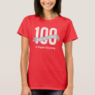 Glückliche 100 Tage des Schulgrundlegenden Lehrer T-Shirt