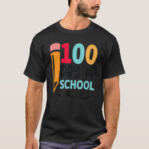 Glückliche 100 Tage Schuljunge Mädchen Kindergarte T-Shirt