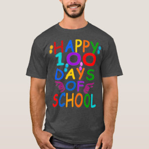 glückliche 100 Tage Shirt Lehrer Schüler Kinder