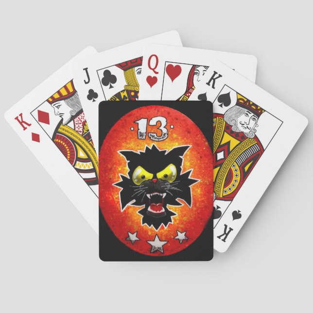 Glückliche 13 Spielkarten (Rückseite)