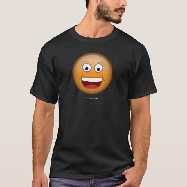 Glückliche 1 Orange T-Shirt (Vorderseite)