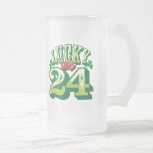 Glückliche 24 Glas-Bier-Tasse Mattglas Bierglas