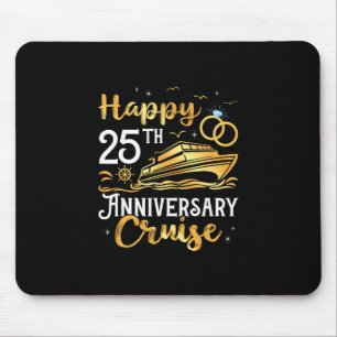 Glückliche 25. Jubiläums-Kreuzfahrt Goldene Hochze Mousepad