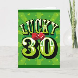 Glückliche 30 Geburtstagskarte Karte