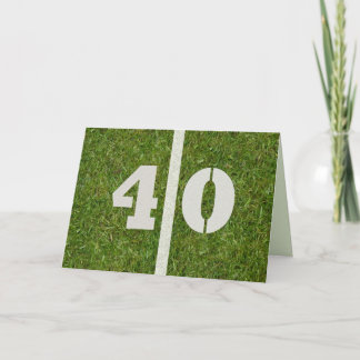 Glückliche 40. Geburtstags-Fußball-Karte Karte