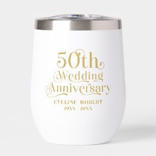 Glückliche 50. Hochzeitstag Gold Typografie