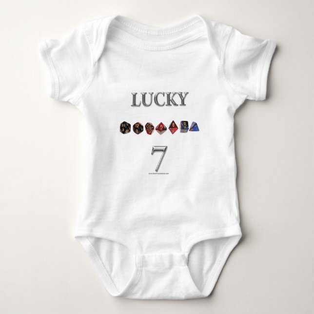 Glückliche 7 baby strampler (Vorderseite)