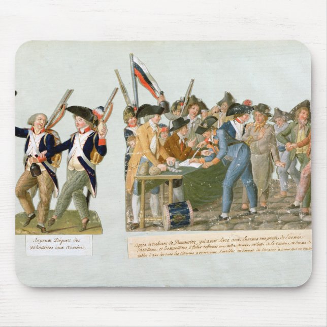 Glückliche Abfahrt der Armee-Freiwilligen Mousepad (Vorne)