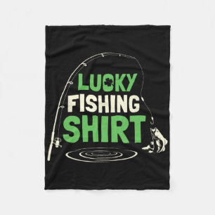 Glückliche Angelruten Fischer Lustige Angel Fisch Fleecedecke