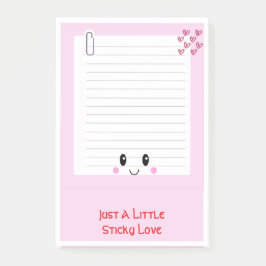 Glückliche Anmerkungen Rosa: Kawaii Sticky Notes Post-it Klebezettel