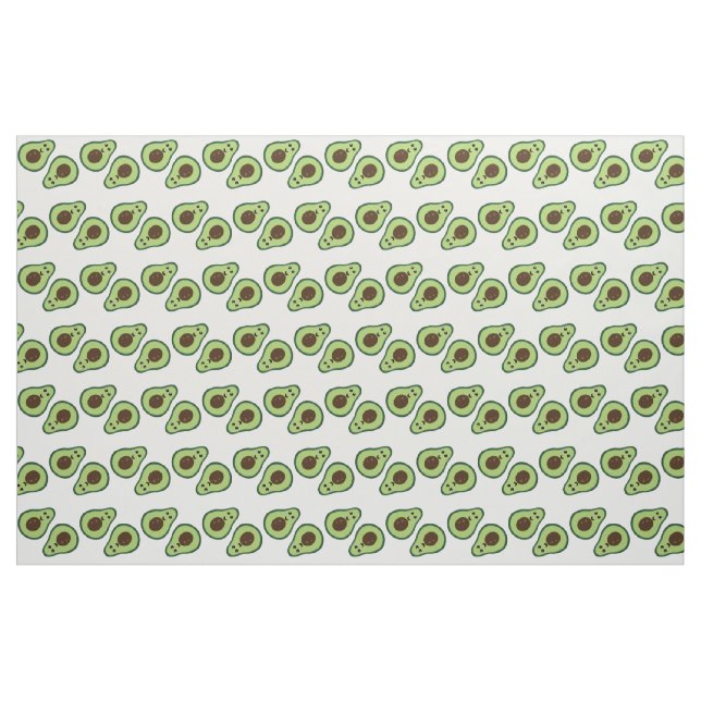 Glückliche Avocados Stoff (Fat Quarter (45,7 x 55,9 cm))