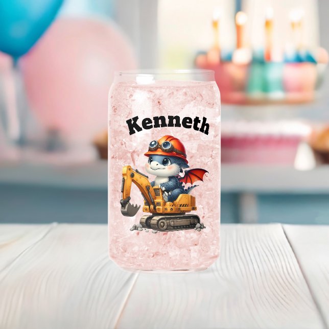 Glückliche Babydrachen auf Baustelle Dosenglas (Insitu (Baby Party))