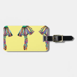 Glückliche Ballerina Gepäckanhänger