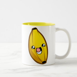 Glückliche Bananen-Tasse Zweifarbige Tasse