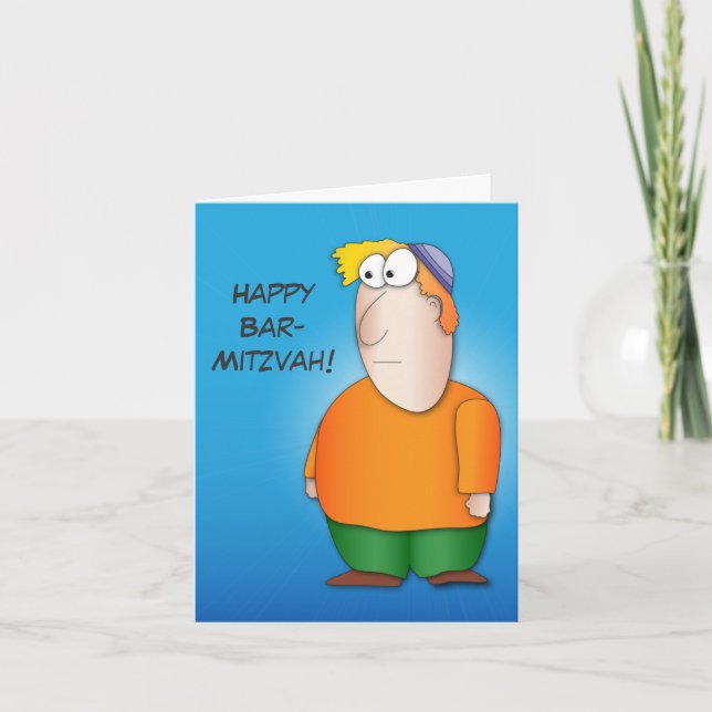 Glückliche Bar mitzva Grußkarte Karte (Vorderseite)