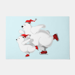 Glückliche Bären Weihnachts Fußmatte