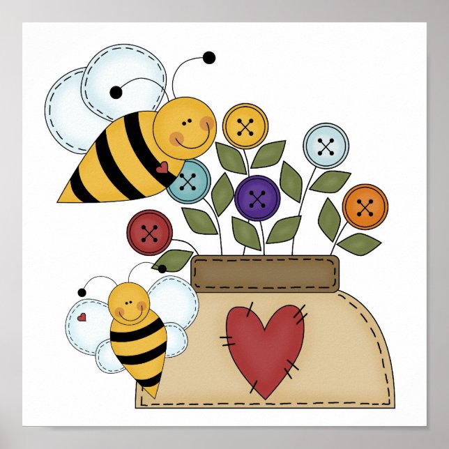 glückliche Bestäubung Poster (Vorne)