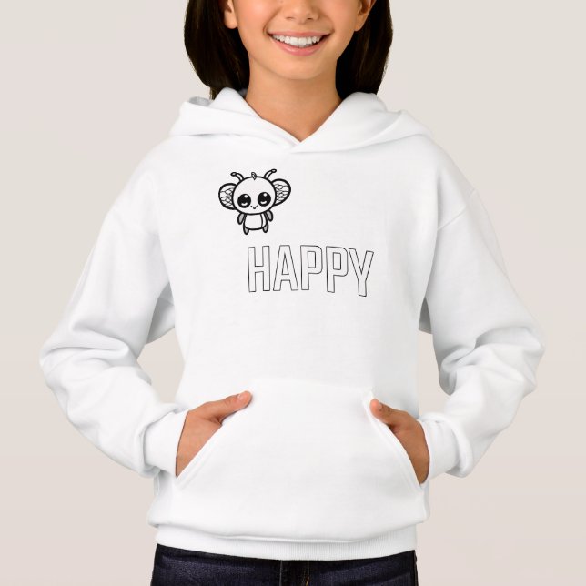 Glückliche Biene :) Hoodie (Vorderseite)