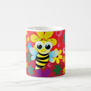 Glückliche Biene Kaffeetasse