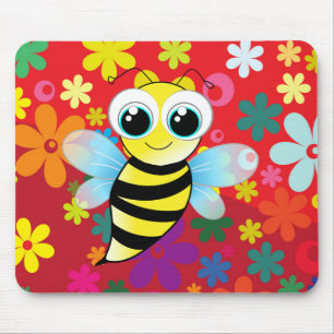Glückliche Biene Mousepad