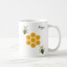 Glückliche Bienen und Honigwaben Kaffeetasse