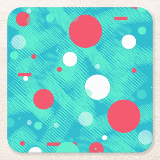 Glückliche Blasen / Balls Papier Untersetzer (Vorderseite)