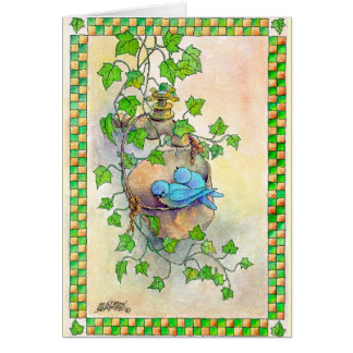 GLÜCKLICHE BLAUE VÖGEL durch SHARON SHARPE