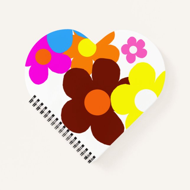 Glückliche Blume Notizbuch (Vorderseite)