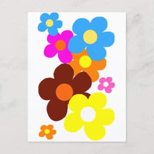 Glückliche Blume Postkarte