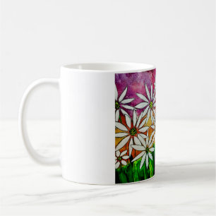 Glückliche Blumenkaffee-Tasse Kaffeetasse