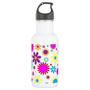 Glückliche Blüten Edelstahlflasche