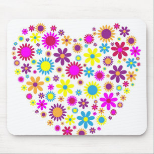 Glückliche Blüten Mousepad