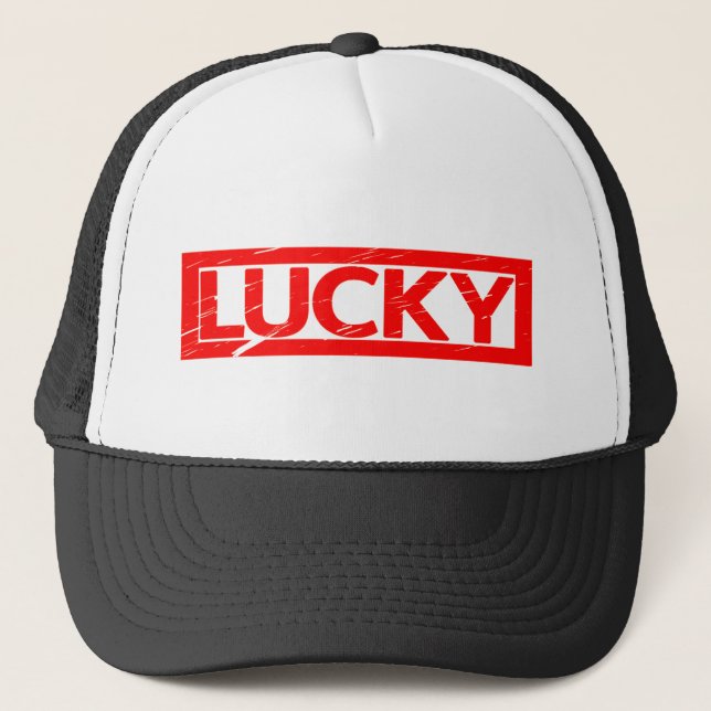 Glückliche Briefmarke Truckerkappe (Vorderseite)