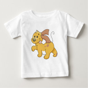Glückliche Brown-Hundet-shirts und -geschenke Baby T-shirt