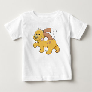 Glückliche Brown-Hundet-shirts und -geschenke Baby T-shirt