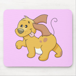 Glückliche Brown-Hundet-shirts und -geschenke Mousepad